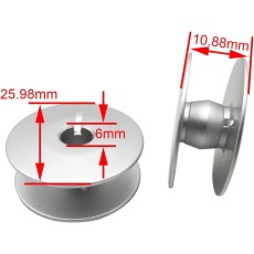 245001660A Aluminium spool for Durkopp Diameter 26.0mm width 11.15mm 
